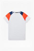 French Connection Cut And Panel Park Raglan T-shirt