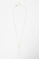 French Connection Geo Rhomboid Drop Necklace