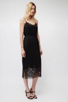 French Connenction Rosemaria Lace Jersey Dress