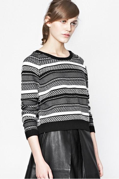French Connection Promise Knit Striped Jumper