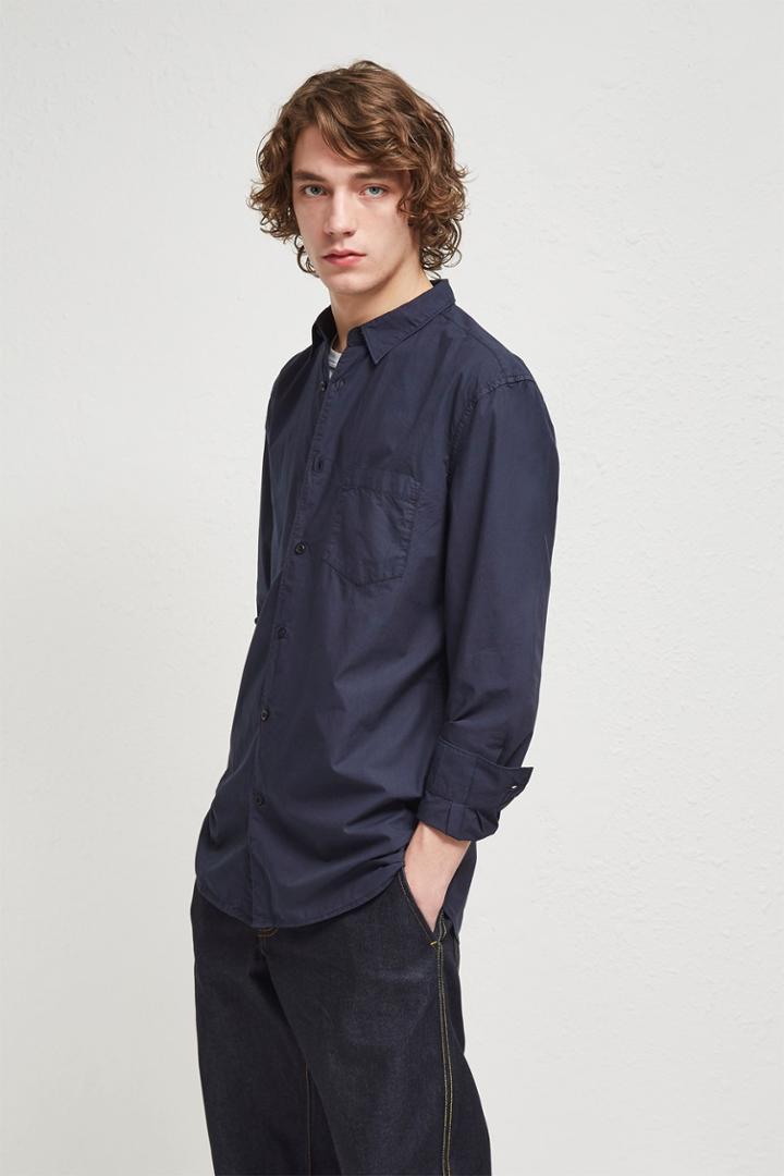 French Connenction Garment Dye Poplin Shirt