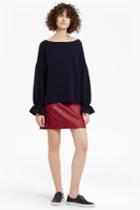 Fcus Canterbury Zipped Faux Leather Skirt