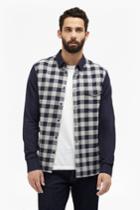 French Connection Pop Flannel Contrast Plaid Shirt