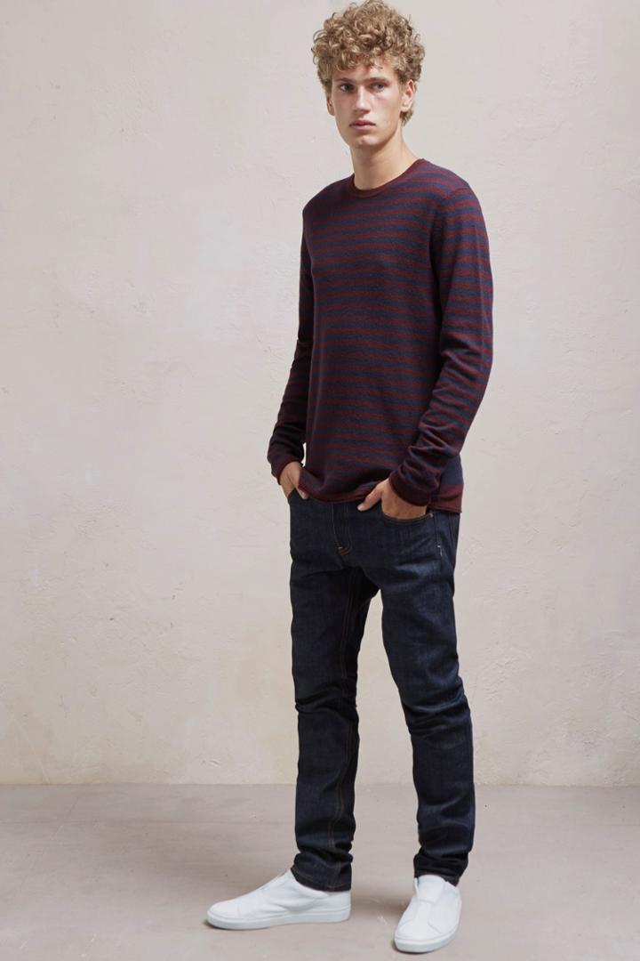 Fcus Double Stripe Long Sleeved Top