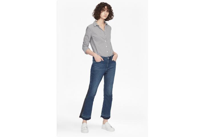 French Connection Kick Crop Stretch Denim Jeans