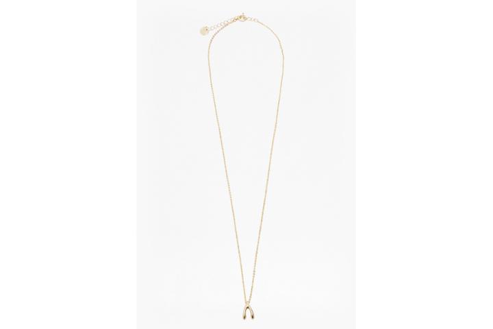 French Connection Core Wish Bone Necklace
