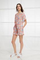 French Connection Cari Frill Short Romper