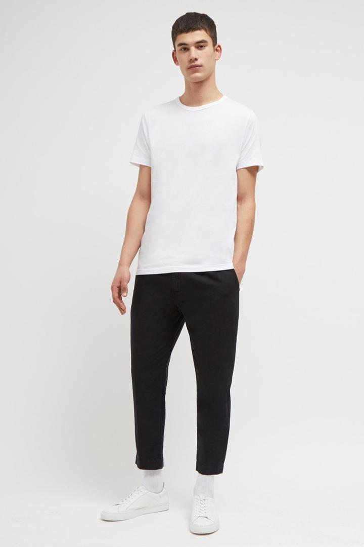 French Connenction Garment Dyed Cotton Linen Trousers