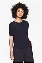 French Connection Hannah Crepe Round Neck Top