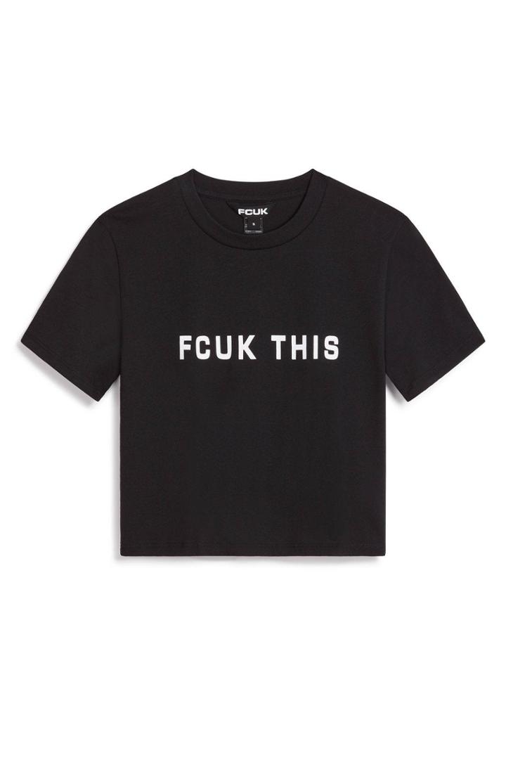 French Connection Fcuk This Crop Top