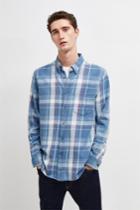 French Connenction Bleached Indigo Check Shirt