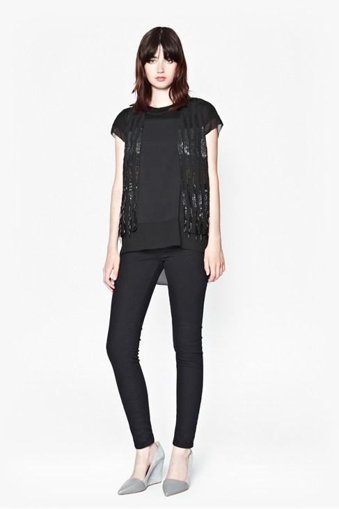 French Connection Siberian Sequinned Gilet