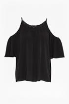 French Connection Polly Plains Cut-out Sholder Top