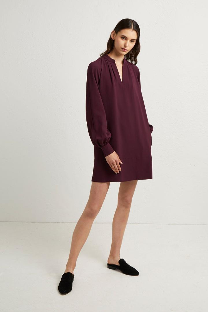 Fcus Mahi Crepe Solid Pop Over Dress