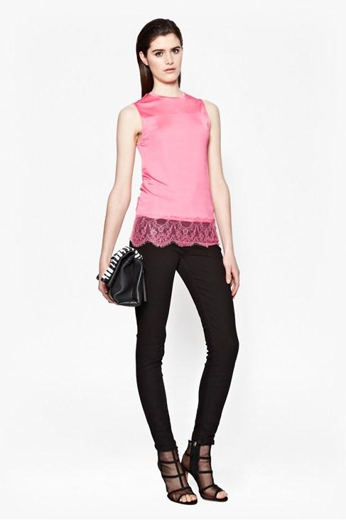 French Connection Lace Spark Top