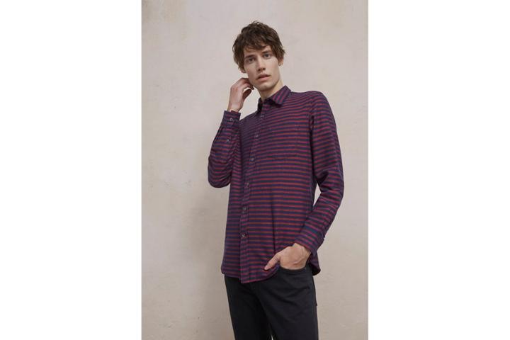 French Connection Flannel Striped Shirt