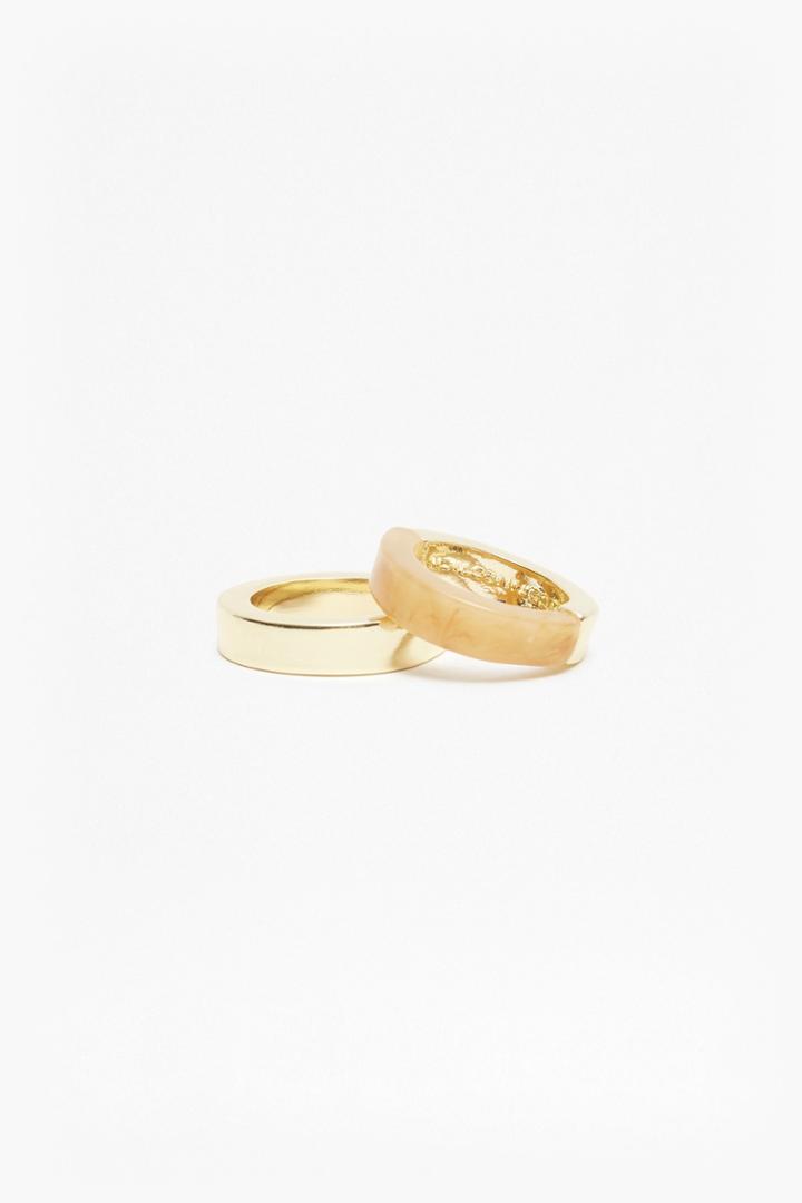 French Connection Grecian Half And Half Ring