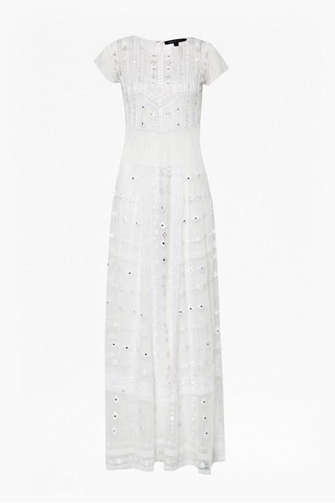 French Connection Coachella Embroidered Maxi Dress