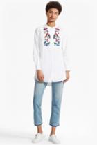 French Connection Rothko Cotton Embroidered Shirt