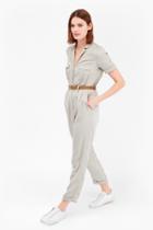 French Connection Kruger Tencel Safari Jumpsuit