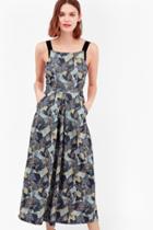 French Connection Lala Palm Ottoman Maxi Dress