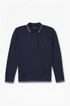 French Connection Piston Long Sleeve Polo Shirt