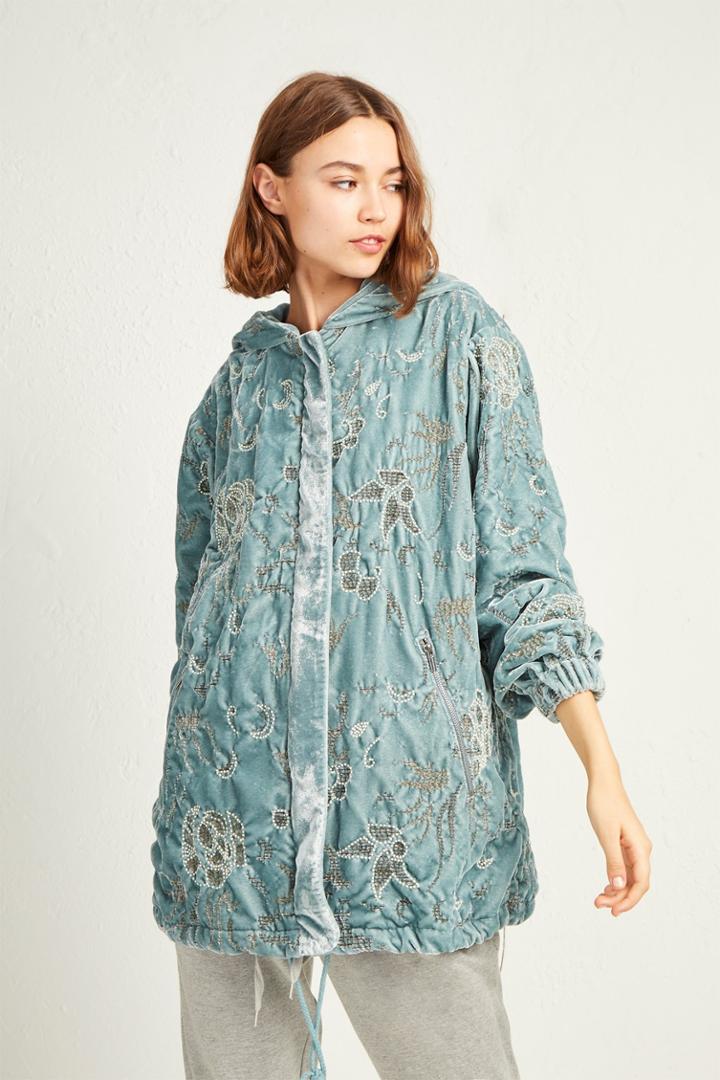 French Connenction Beryl Embellished Sequin Jacket