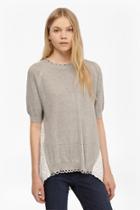 French Connection Celia Scallop Crochet Jumper