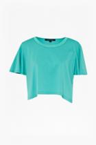 French Connection Rib Cropped T-shirt