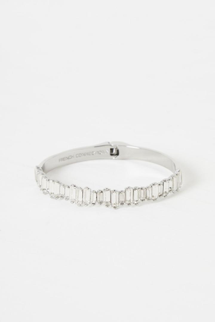 French Connenction Cluster Hinge Cuff Bracelet