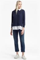 Fcus Fresh Jersey Pleated Back Jumper