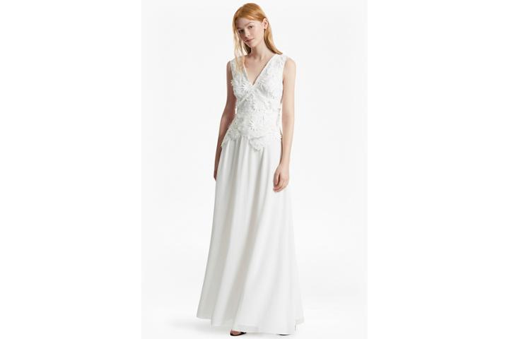French Connection Manzoni 3d Floral Lace Maxi Dress