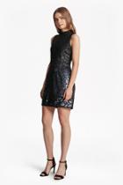 French Connection Starlight Sparkle High Neck Sequin Dress