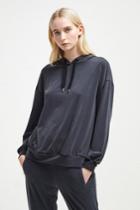 French Connenction Washed Cupro Jersey Hoodie