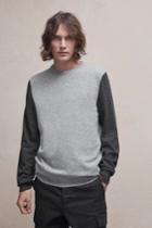 French Connenction Lambswool Block Colour Knit Jumper