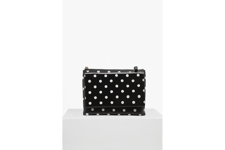 French Connection Clean Faux Leather Zip Trio Bag