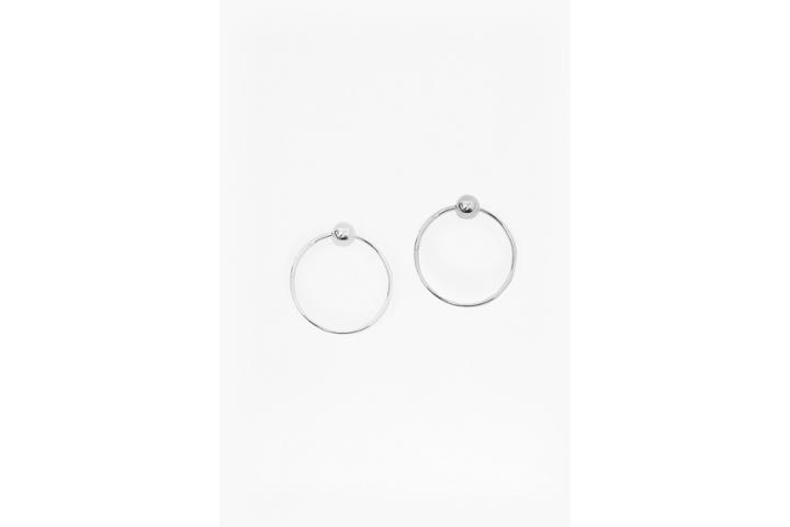 French Connection Ball Hoop Earrings