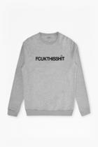 French Connection Fcuk This Shit Slogan Sweatshirt