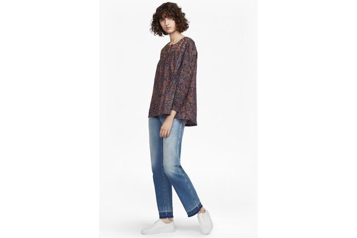 French Connection Marietta Mix Smock Top