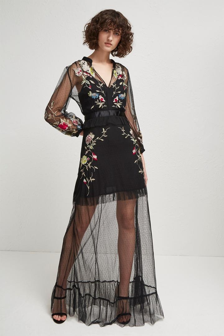 Fcus Saya Stitch Maxi Dress