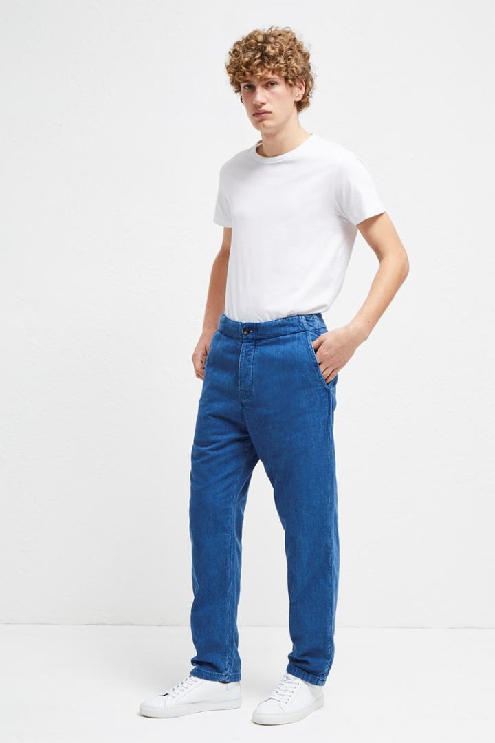 Fcus Double Indigo Chambray Trousers