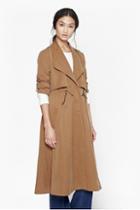 French Connection Runaway Drape Maxi Coat
