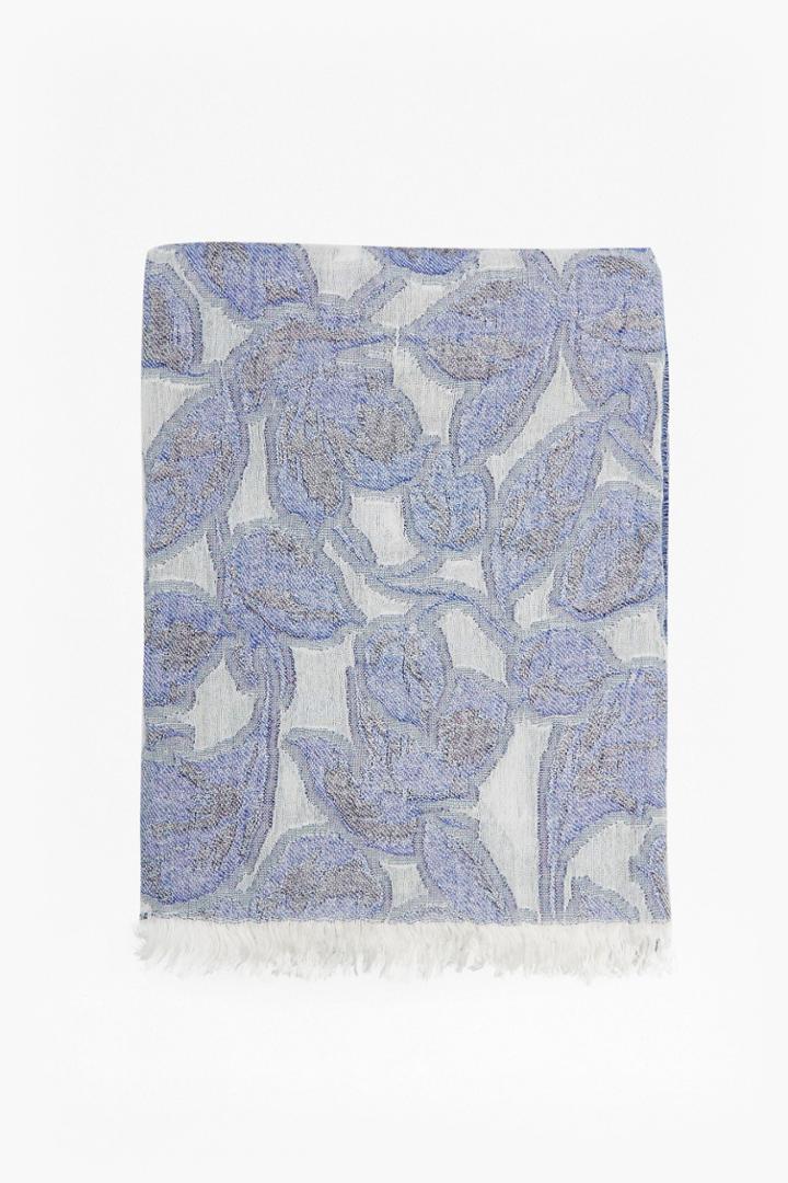 French Connection Domitille Floral Jacquard Scarf