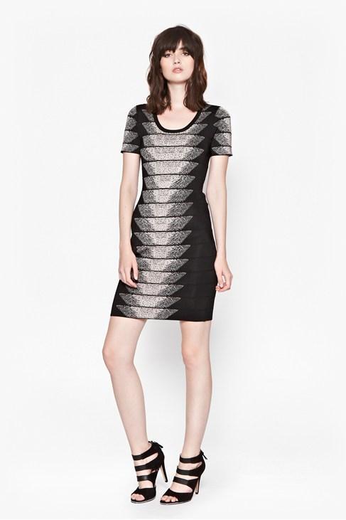 French Connection Spotlight Fleck Bodycon Dress