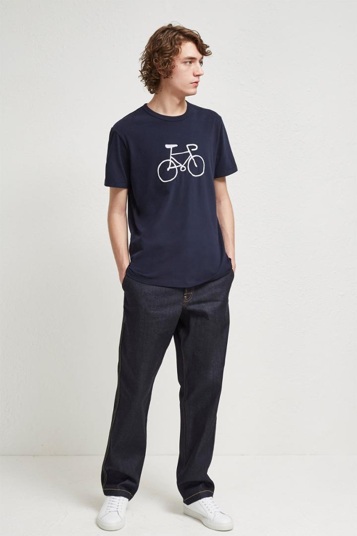 French Connenction Bike Embroidered T-shirt