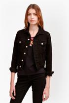 French Connection Micro Western Cropped Denim Jacket