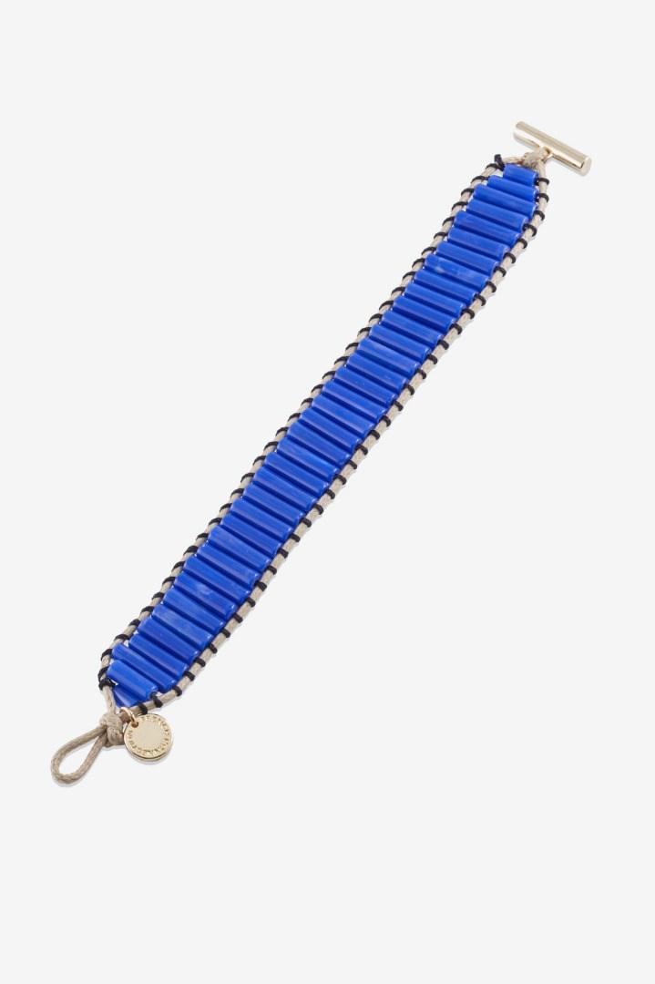French Connection 7.25 Woven Tube Bracelet
