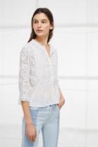 French Connection Alimos Broderie Lace Top