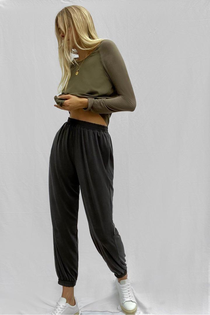 French Connection Washed Cupro Jersey Joggers