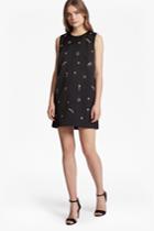 French Connection Key Heart Satin Tunic Dress